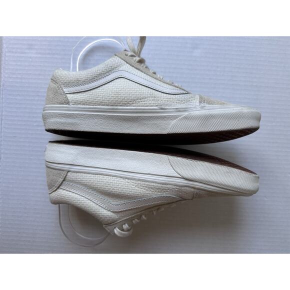 Size 7.5 - VANS Men’s Old Skool Casual Sneakers Textile/Suede Cream - Picture 8 of 16